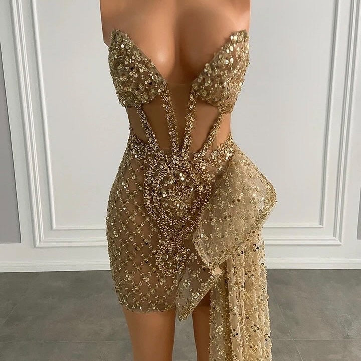 Under the Influence Dress - Gold *Pre- Order*