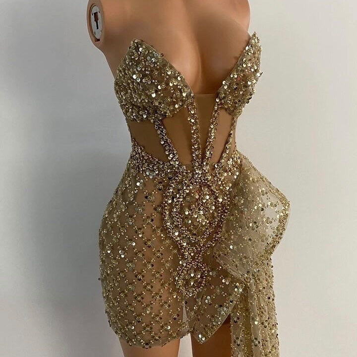 Under the Influence Dress - Gold *Pre- Order*