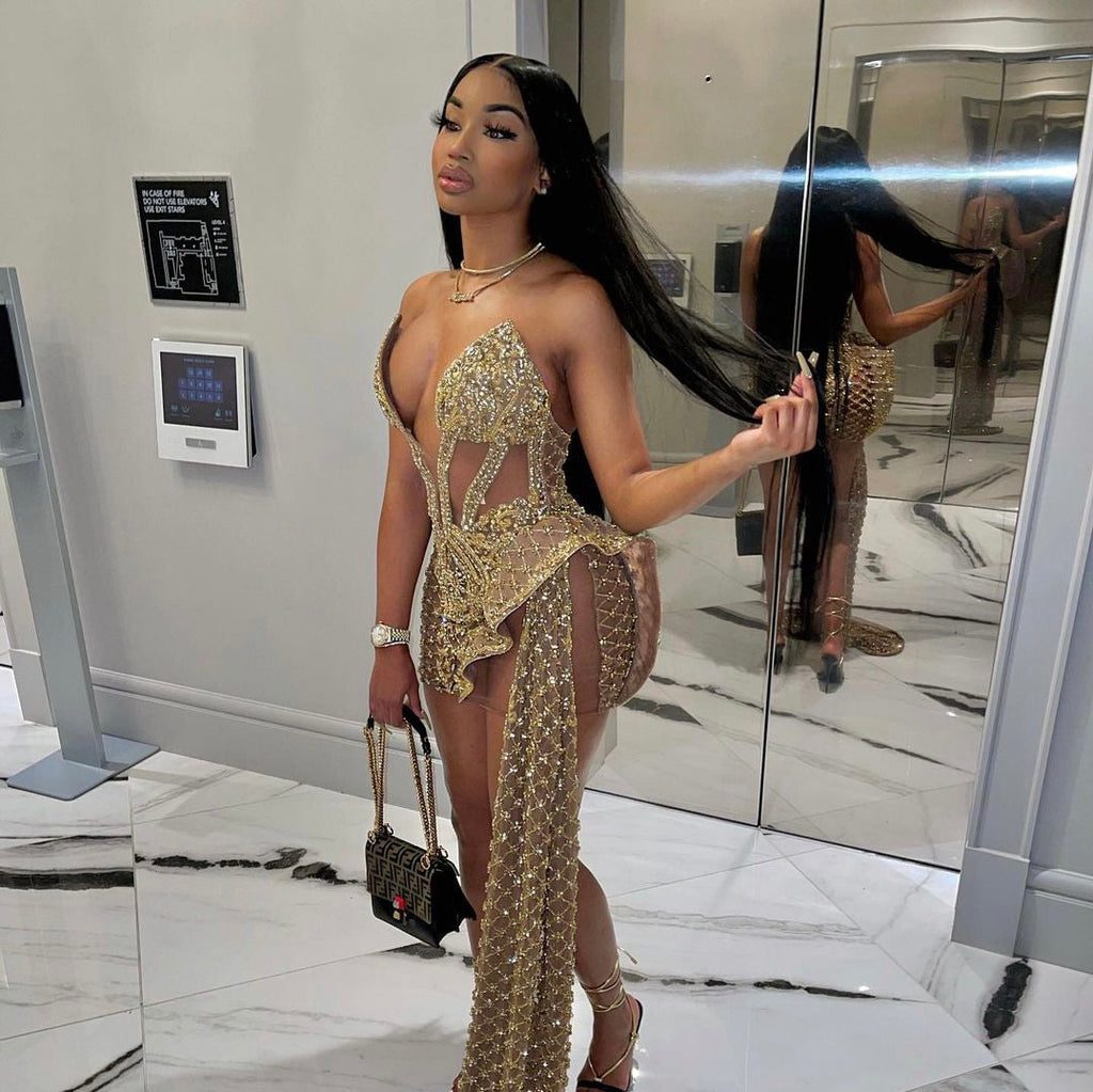 Under the Influence Dress - Gold *Pre- Order*