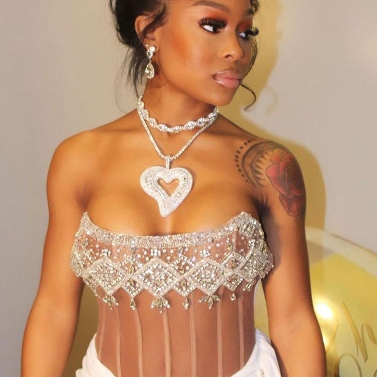 Heart On Ice Dress - White *Pre- Order*